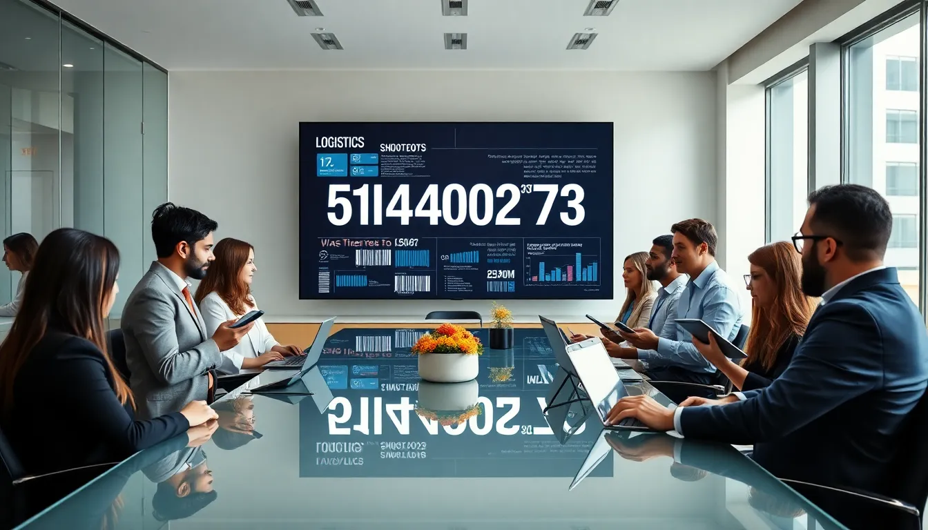 diverse team discussing data in a modern office setting.